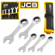 Комплект Къси Ключове с Тресчотка JCB 50516 – 5 части (10–19 мм) Комплект Къси Ключове с Тресчотка JCB 50516 – 5 части (10–19 мм)