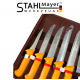Професионален Комплект Месарски Ножове Сатър и Масат 7 части STAHLMAYER - Exclusive + Точило Професионален Комплект Месарски Ножове Сатър и Масат 7 части STAHLMAYER - Exclusive + Точило