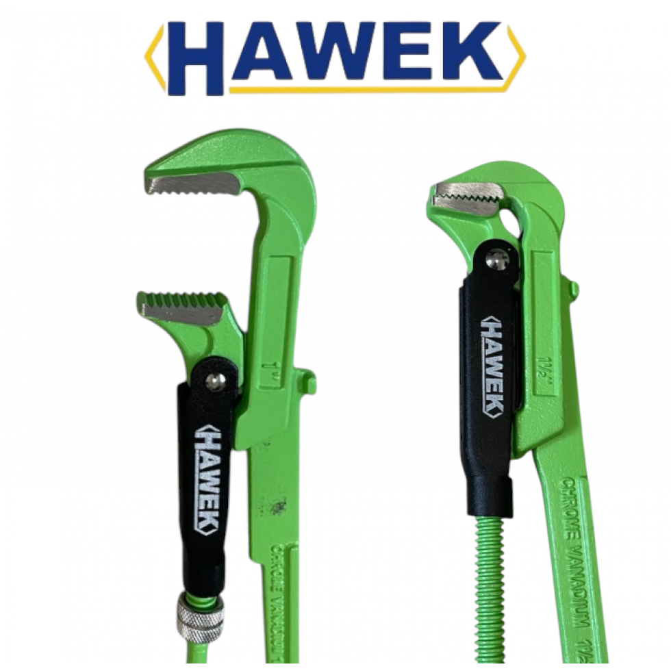 Комплект Водопроводни Ключове HAWEK 90° 1", 1.5" и 2" Хром-Ванадиева Стомана