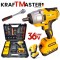 Безчетков Комбиниран Акумулаторен Ударен Гайковерт-Винтоверт KraftMaster 36V 8Ah 850 N/m + 40 части инструменти 