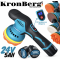 Акумулаторна Полирмашина 24V 5AH KRONBERG 125мм с 2 Батерии и Регулация на Обороти Машина за Полиране и Пастиране