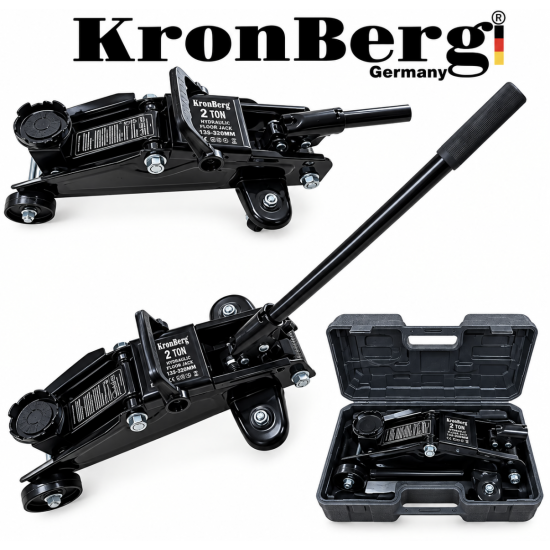 Хидравличен Крик Крокодил 2 тона 135-320мм KRONBERG в Куфар