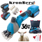 Акумулаторна Машинка за Подстригване на Овце и Животни 36V 10AH KRONBERG 2 Батерии и Подарък Резервен Нож
