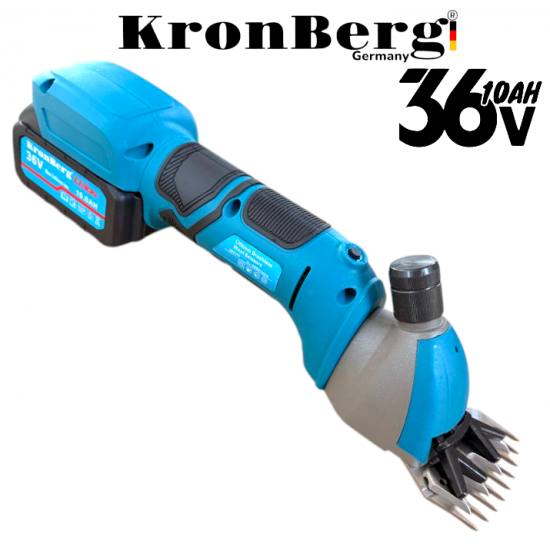 Акумулаторна Машинка за Подстригване на Овце и Животни 36V 10AH KRONBERG 2 Батерии и Подарък Резервен Нож Акумулаторна Машинка за Подстригване на Овце и Животни 36V 10AH KRONBERG 2 Батерии и Подарък Резервен Нож