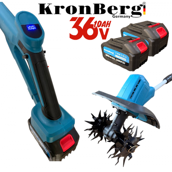 Акумулаторна Фреза Култиватор 36V 10AH KRONBERG 20см Акумулаторна Фреза Култиватор 36V 10AH KRONBERG 20см