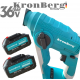 Акумулаторен Професионален Ударен Перфоратор / Бормашина Мини 36V 10AH KRONBERG Мощен и Безчетков с 2 Батерии Зарядно Устройство и Куфар