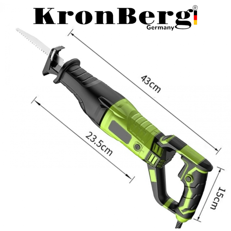 Елекрически Професионален Саблен Трион 3800W KRONBERG 220V Прав Трион за Месо Кости Метал Желязо Пластмаса Дърво и др. в Куфар Елекрически Професионален Саблен Трион 3800W KRONBERG 220V Прав Трион за Месо Кости Метал Желязо Пластмаса Дърво и др. в Куфар