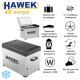 Хладилник Портативен Компресорен HAWEK 40 литра 12V / 24V / 220V | Охлаждане и Замразяване с BLUETOOTH С40