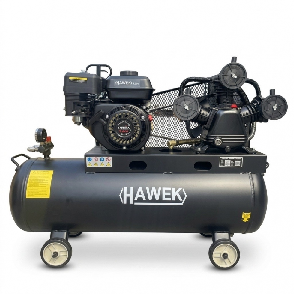 Бензинов Компресор за Въздух 100 ЛИТРА 7.5HP HAWEK HW 3028 Бензинов Компресор за Въздух 100 ЛИТРА 7.5HP HAWEK HW 3028