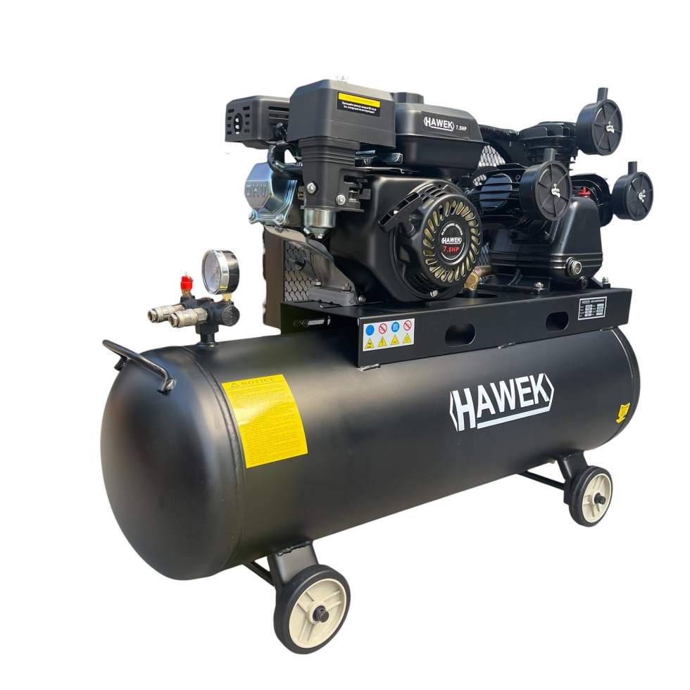 Бензинов Компресор за Въздух 100 ЛИТРА 7.5HP HAWEK HW 3028 Бензинов Компресор за Въздух 100 ЛИТРА 7.5HP HAWEK HW 3028