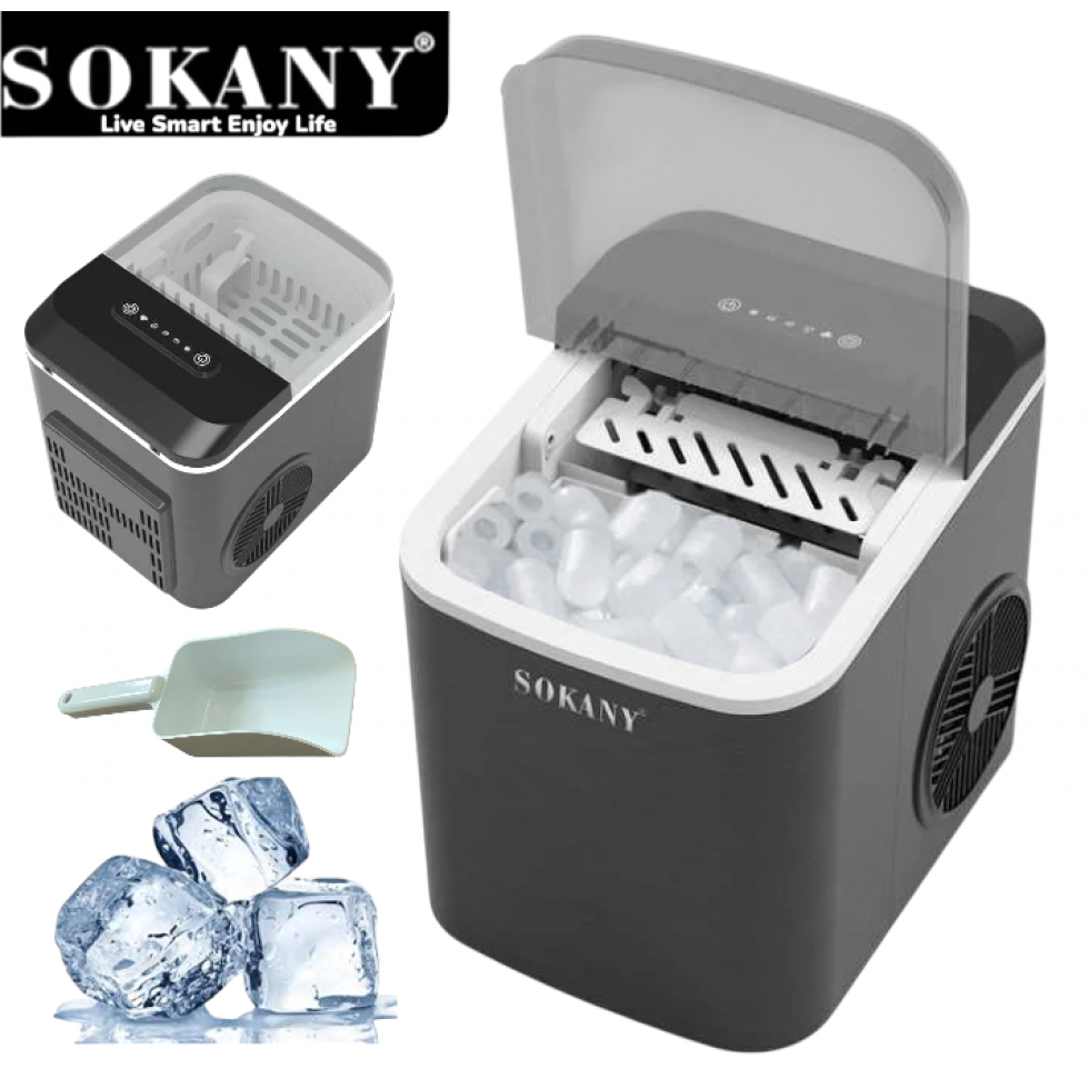 Ледогенератор 12кг лед SOKANY SK-03038 Машина за лед Ледогенератор 12кг лед SOKANY SK-03038 Машина за лед