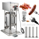 Електрическа Пълначка Професионална за Месо Кайма Наденици Колбаси 15 литра с Педал + 4 фунии Пълначка