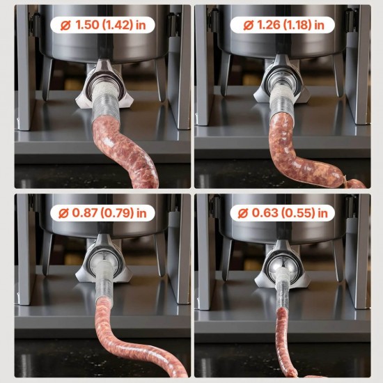 Електрическа Пълначка Професионална за Месо Кайма Наденици Колбаси 15 литра с Педал + 4 фунии Пълначка Електрическа Пълначка Професионална за Месо Кайма Наденици Колбаси 15 литра с Педал + 4 фунии Пълначка