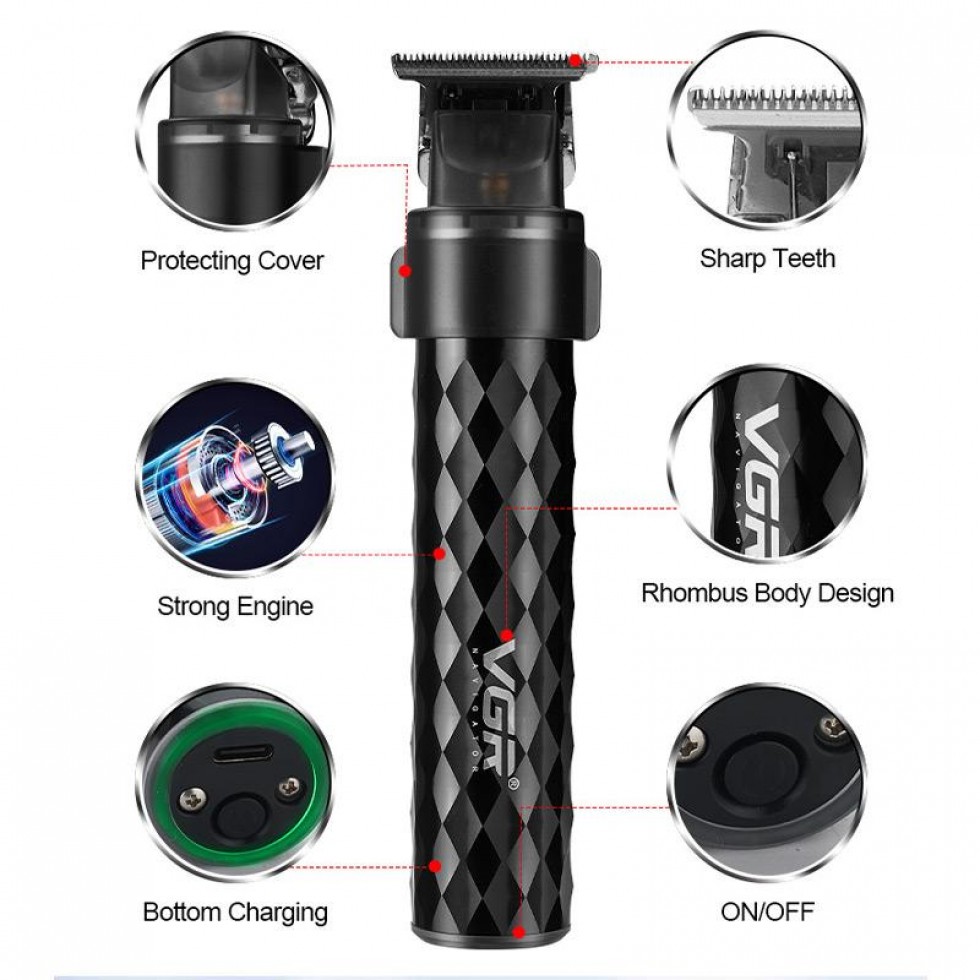 Машинка за Подстригване на Коса и Брада Тример VGR V-170