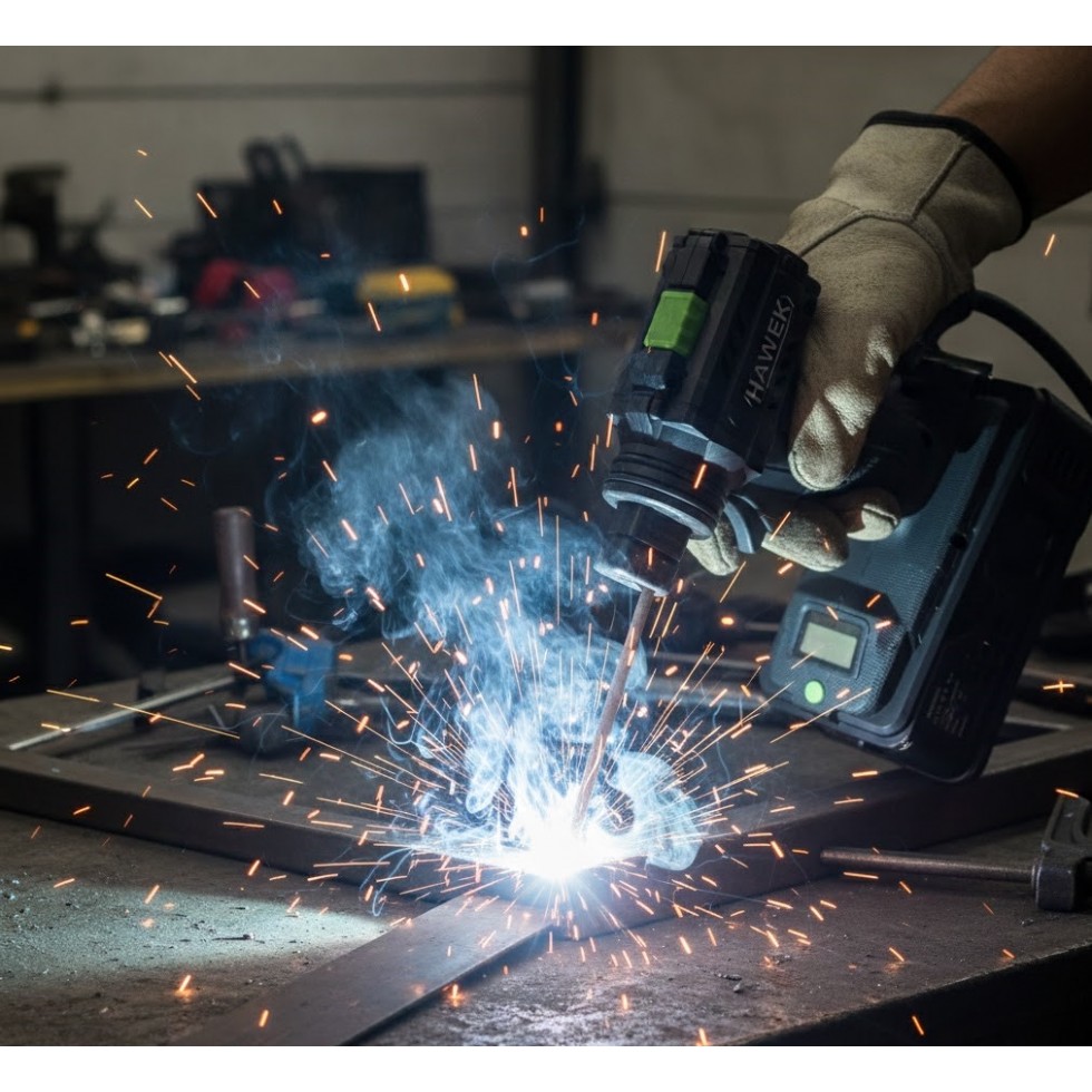 Пистолет Електрожен Инверторен HAWEK 400А Професионален Ръчен Заваръчен Апарат 