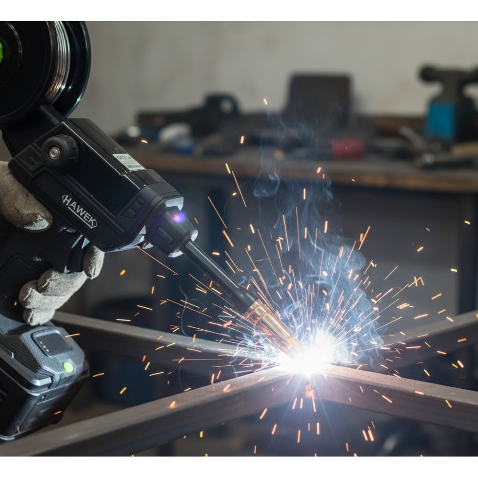 Телоподаващо Тип Пистолет Инверторен Електрожен Професионален 400A HAWEK Ръчен Заваръчен Апарат