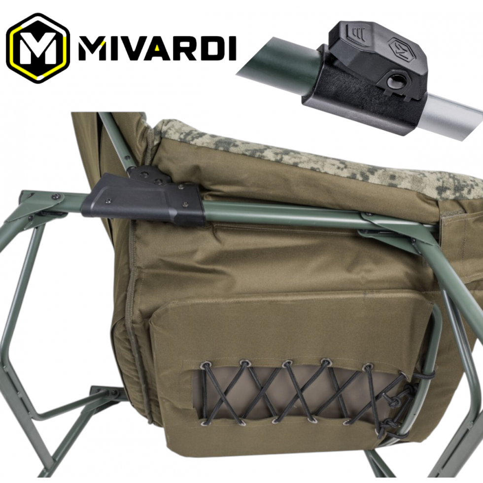 Стол Шаранаджийски Рибарски Mivardi Sofa Chair CamoCODE шаранджийски стол с регулируема облегалка