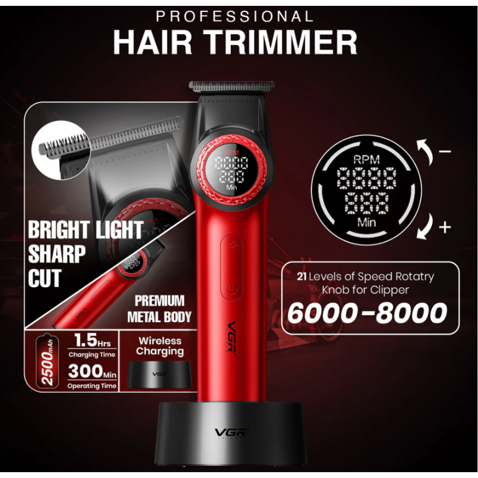 2в1 Машинка за Подстригване и Самобръсначка Шейвър SHAVER VGR V-977 V-377 Водоустойчив RED 2в1 Машинка за Подстригване и Самобръсначка Шейвър SHAVER VGR V-977 V-377 Водоустойчив RED