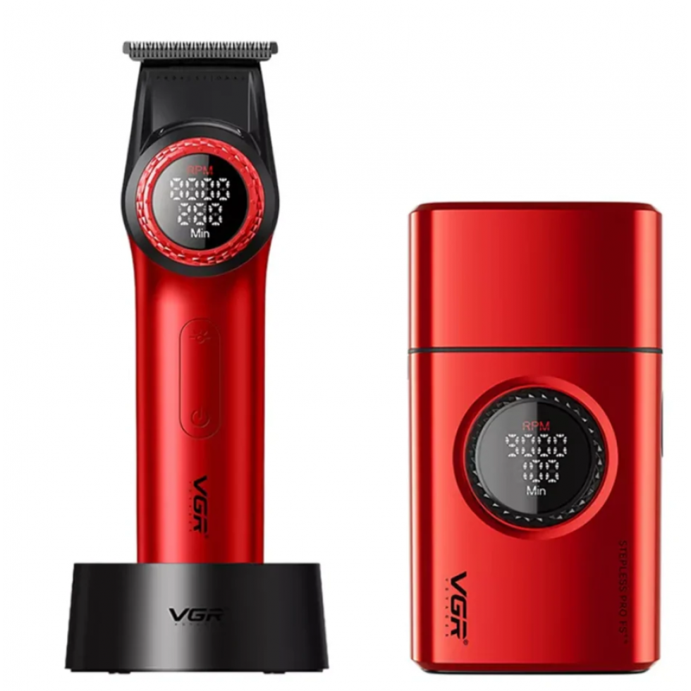 2в1 Машинка за Подстригване и Самобръсначка Шейвър SHAVER VGR V-977 V-377 Водоустойчив RED 2в1 Машинка за Подстригване и Самобръсначка Шейвър SHAVER VGR V-977 V-377 Водоустойчив RED