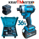 Ударен Винтоверт Импакт 36V 8,0AH KRAFT MASTER 850Nm 2 Батерии