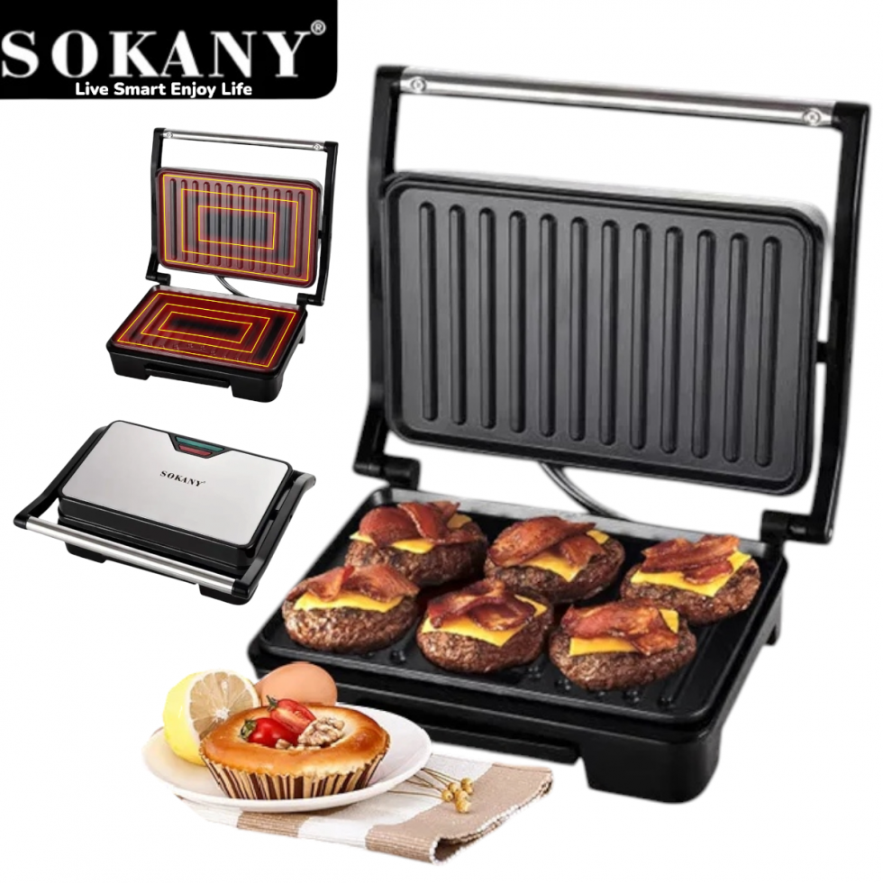 Електрически Грил Скара Тостер Сандвич Мейкър SOKANY SK-223