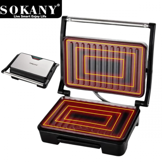 Електрически Грил Скара Тостер Сандвич Мейкър SOKANY SK-223
