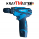 Акумулаторен Ъглошлайф 76мм и Двускоростен Винтоверт KRAFT MASTER 24V 6AH + 2 Броя батерии и Зарядно Накрайници и Дискове  