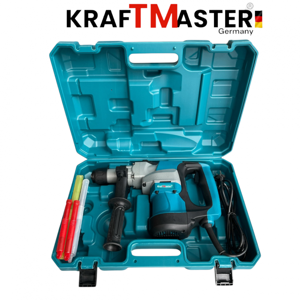 Електрически Къртач Перфоратор 2200W KRAFT MASTER с Куфар