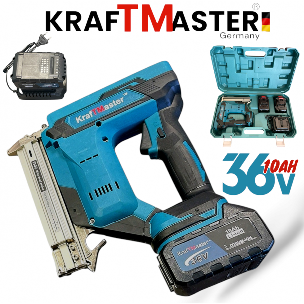 Акумулаторен Такер 36V 10Ah KRAFT MASTER 2 Батерии Зарядно и Куфар