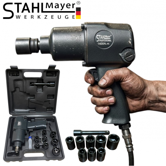 Пневматичен Ударен Гайковерт 1/2" 1400 Nm STAHLMAYER