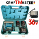Акумулаторен Такер 36V 10Ah KRAFT MASTER 2 Батерии Зарядно и Куфар