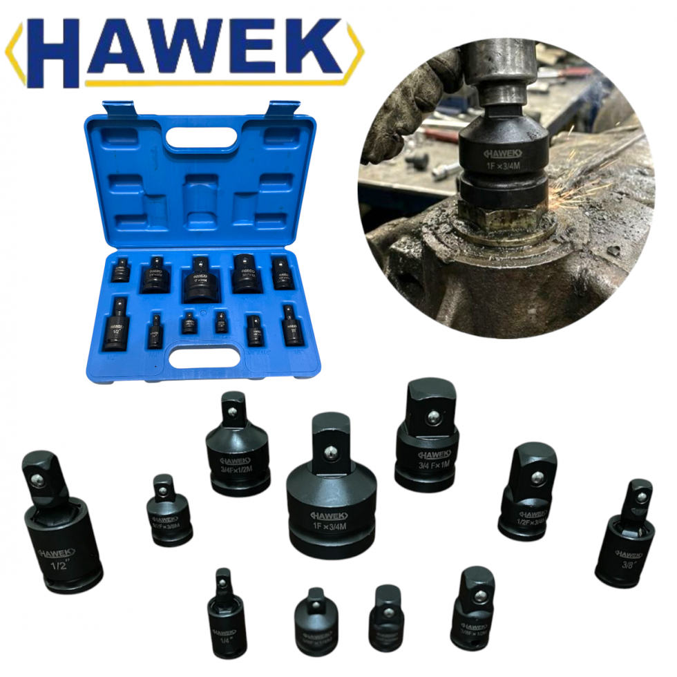 Ударни Адаптери – Преходници и Карета за Гедоре 11 части HAWEK