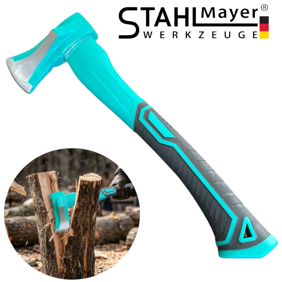 Брадва Тип Клин с Дръжка от Фибростъкло 700г 40см STAHLMAYER