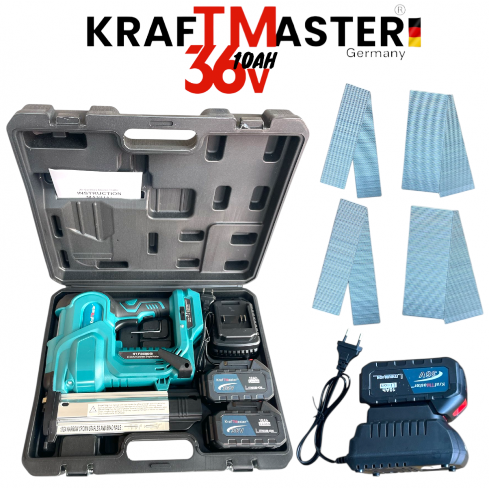 Акумулаторен Безчетков Такер KRAFT MASTER 36V 10AH 2 Батерии и Куфар Акумулаторен Безчетков Такер KRAFT MASTER 36V 10AH 2 Батерии и Куфар