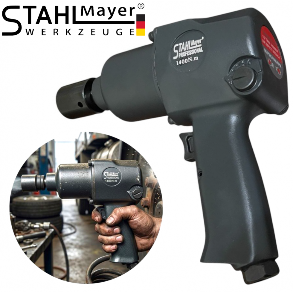 Пневматичен Ударен Гайковерт 1/2" 1400 Nm STAHLMAYER