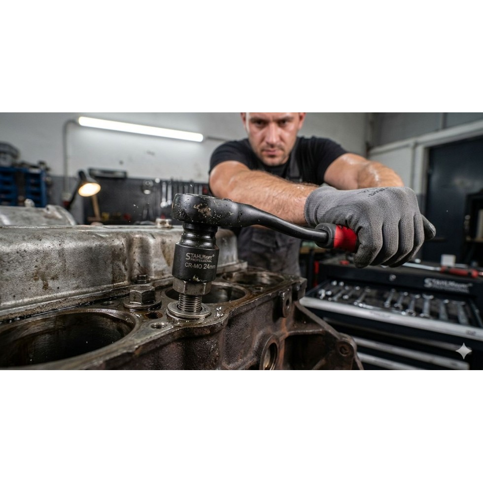 Ударно Гедоре 1/2" 37 части Тресчотка и Ключове STAHLMAYER