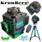 4D Лазерен Нивелир с 360 Градуса 16 линии LCD Дисплей KRONBERG със стойка