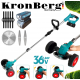 Акумулаторен Тример за Трева с Колела Храсторез KRONBERG 36V 8.0AH 2 Батерии и Зарядно Акумулаторен Тример за Трева с Колела Храсторез KRONBERG 36V 8.0AH 2 Батерии и Зарядно