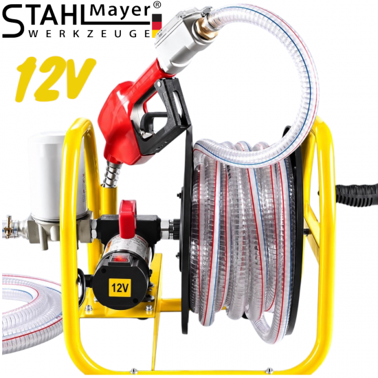 Електрическа Помпа за Гориво със Стойка и Пистолет 12V STAHLMAYER В-29-29 Електрическа Помпа за Гориво със Стойка и Пистолет 12V STAHLMAYER В-29-29