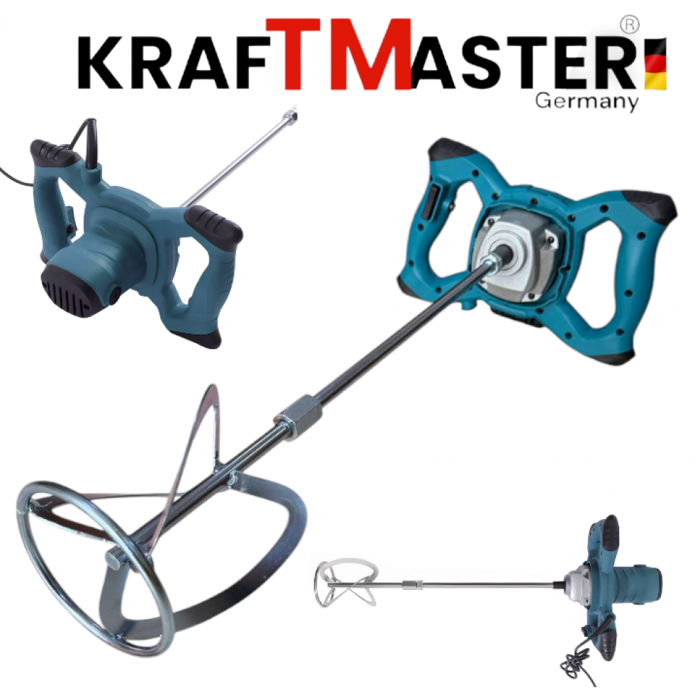 3в1 Бъркалка за Бетон Перфоратор и Ъглошлайф 125мм Електрически KRAFTMASTER Стройтелен Миксер Ударна Бормашина и Флекс ПРОМО КОМПЛЕКТ 3в1 Бъркалка за Бетон Перфоратор и Ъглошлайф 125мм Електрически KRAFTMASTER Стройтелен Миксер Ударна Бормашина и Флекс ПРОМО КОМПЛЕКТ