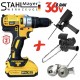 Акумулаторен Винтоверт 36V 8,0AH STAHLMAYER + Приставка Адаптер Зеге Трион + Приставка за Рязане на Ламарина и Метал + Приставка Резачка Трион за Клони 18см шина 2 батерии Акумулаторен Винтоверт 36V 8,0AH STAHLMAYER + Приставка Адаптер Зеге Трион + Приставка за Рязане на Ламарина и Метал + Приставка Резачка Трион за Клони 18см шина 2 батерии