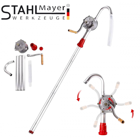 Алуминиева Ръчна Помпа за Масло и Дизел STAHLMAYER Алуминиева Ръчна Помпа за Масло и Дизел STAHLMAYER