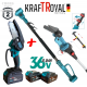 Телескопичен Прът и Акумулаторна Резачка Безчеткова за Клони 36V 8,0AH KRAFTROYAL 2 Батерии Безжичен Верижен Трион Телескопичен Прът и Акумулаторна Резачка Безчеткова за Клони 36V 8,0AH KRAFTROYAL 2 Батерии Безжичен Верижен Трион