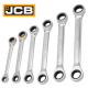 Ключове Тресчотни Двустранни JCB Комплект 6 части 8–19мм JCB-50621M Ключове Тресчотни Двустранни JCB Комплект 6 части 8–19мм JCB-50621M