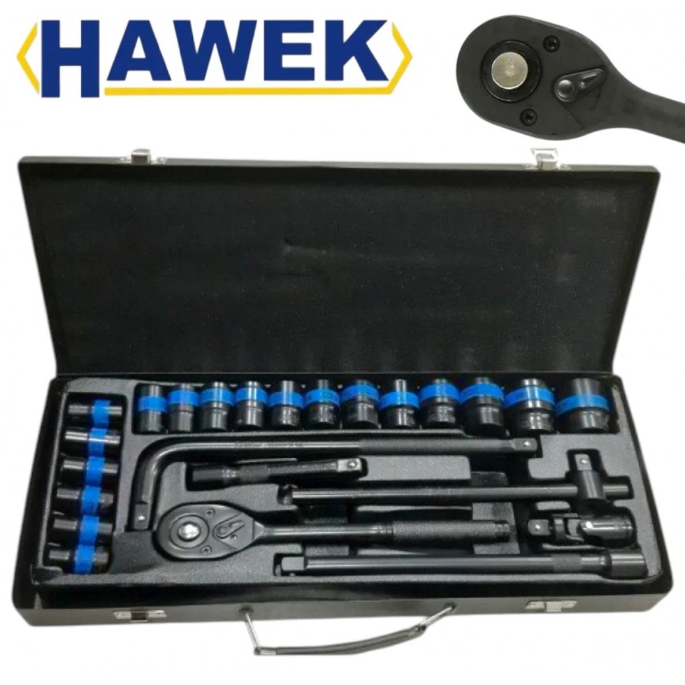 Гедоре с Ударни Вложки 24 части 1/2“ HAWEK