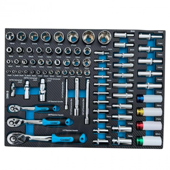 Професионален Шкаф с Инструменти 251 части STAHLMAYER BLUE Професионален Шкаф с Инструменти 251 части STAHLMAYER BLUE