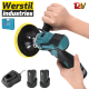 Акумулаторна Полирмашина 12V WERSTIL 125мм Машина за Полиране Безжична с 2 Батерии