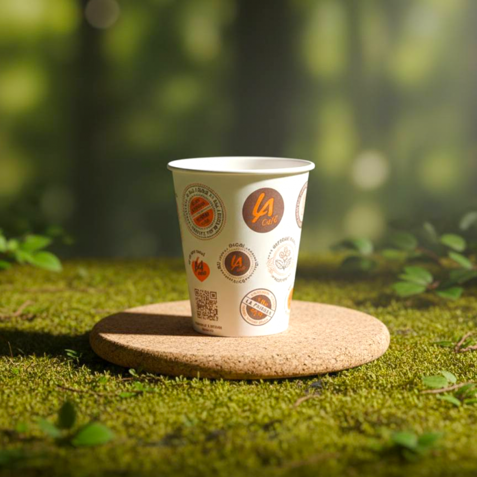 Картонени Чаши 3000 броя за Вендинг Машини Еднократни 6.5oz 200ml 30 стека по 100 броя Чаша