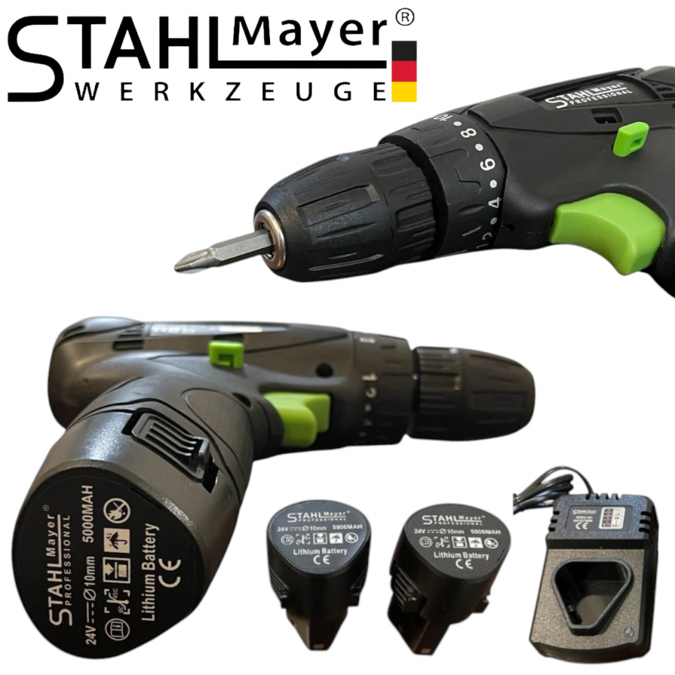 Акумулаторен Мини Винтоверт STAHLMAYER 24V 5AH