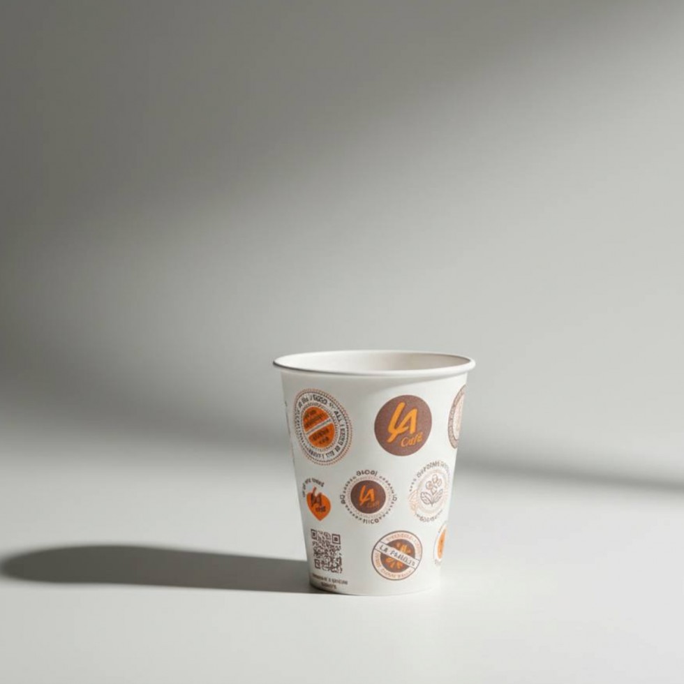 Картонени Чаши 3000 броя за Вендинг Машини Еднократни 6.5oz 200ml 30 стека по 100 броя Чаша